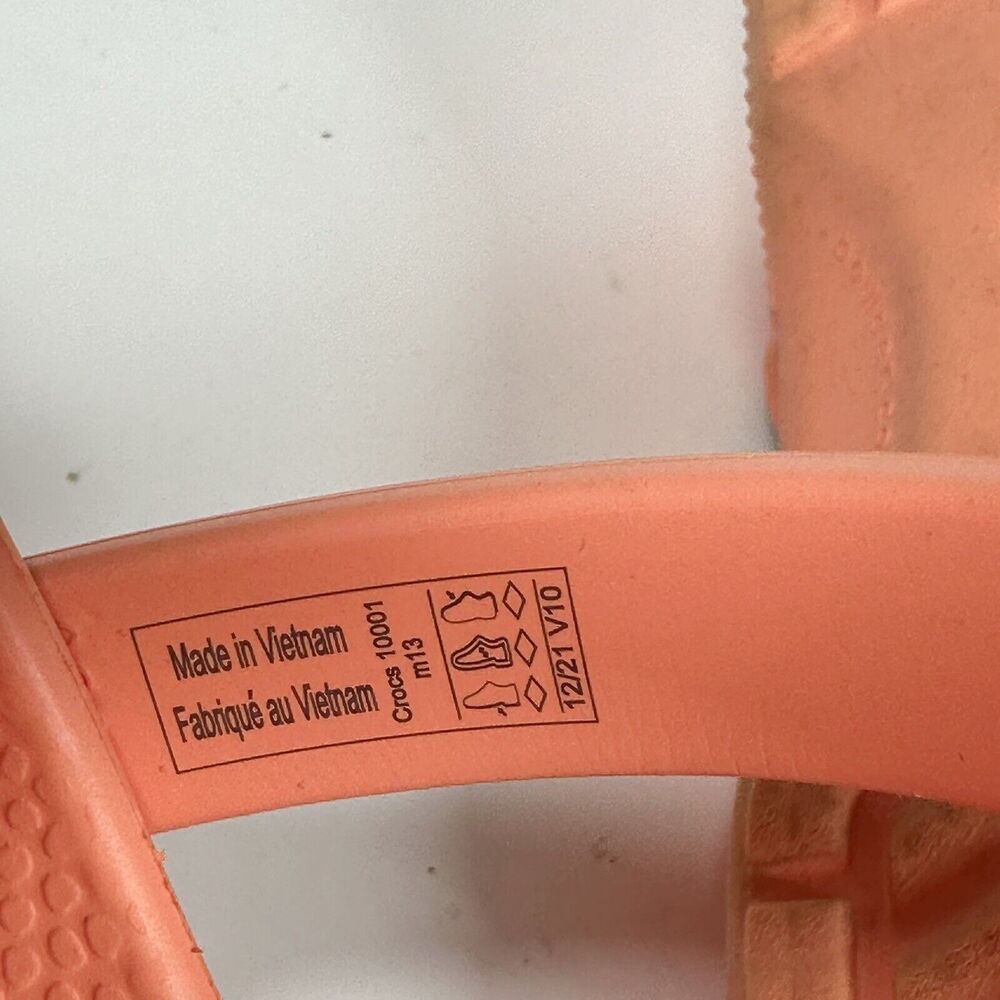 Crocs Mens Size 13 Papaya Classic Clog Mule Authentic Shoe Style 10001 - Picture 15 of 15